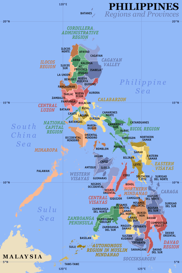 Karte Philippinen