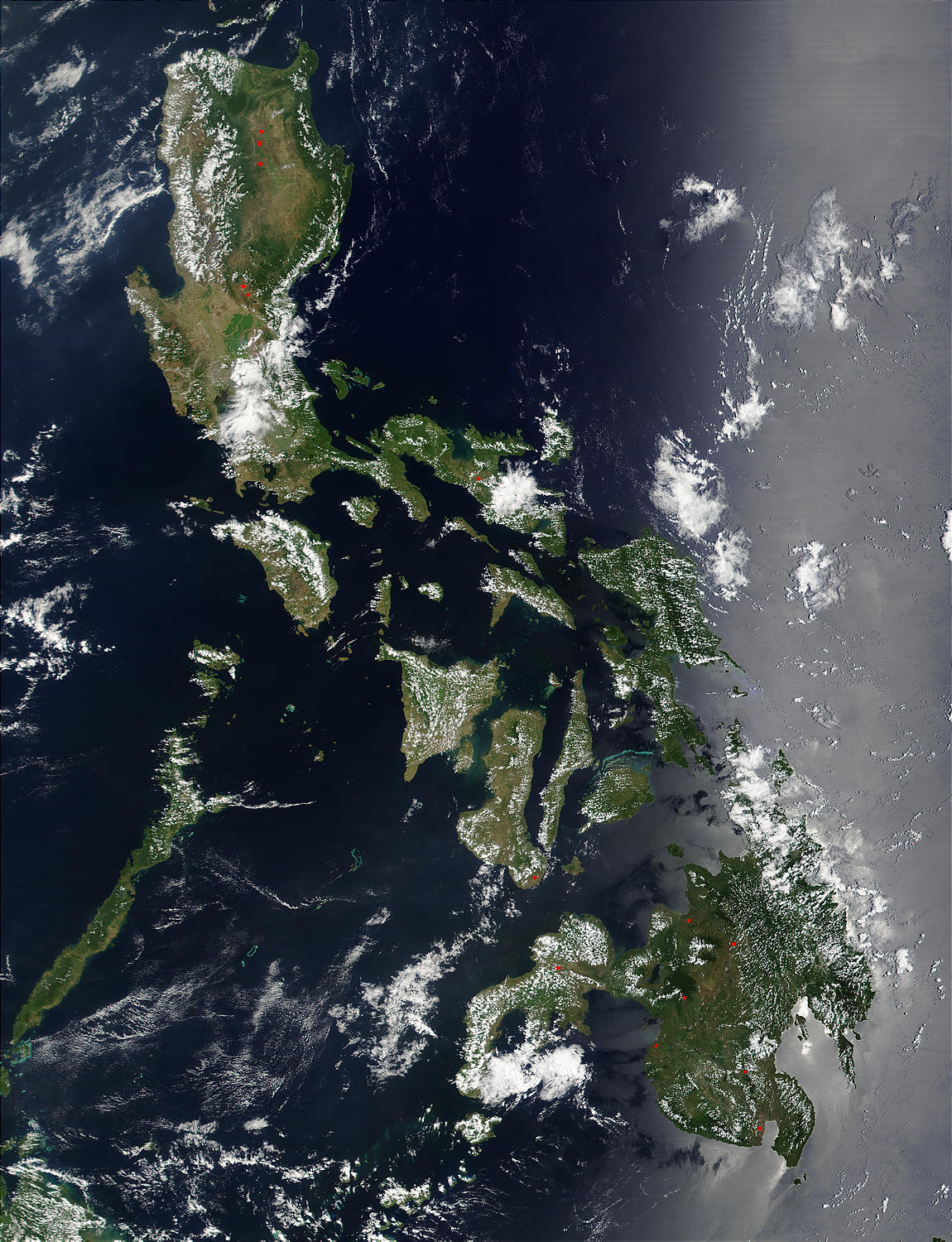 Satellitenfoto Philippinen